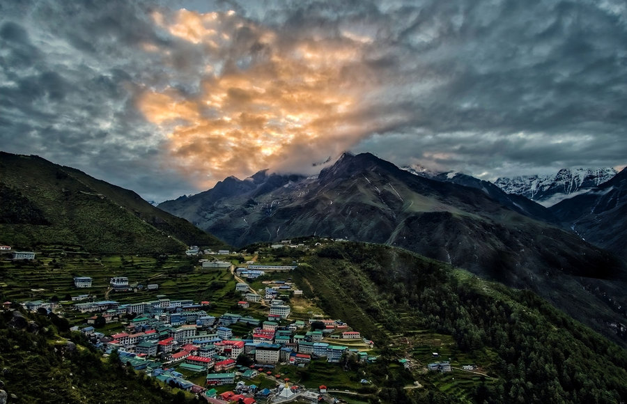 Himalayan views from Yak Hotel